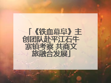 《铁血幕阜》主创团队赴平江石牛寨镇考察 共商文旅融合发展