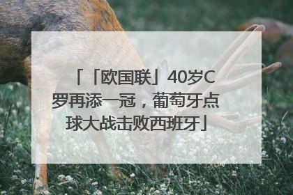 「欧国联」40岁C罗再添一冠，葡萄牙点球大战击败西班牙