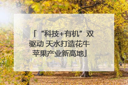 “科技+有机”双驱动 天水打造花牛苹果产业新高地