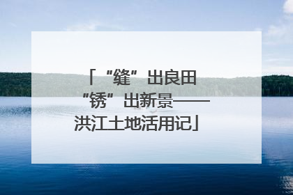 “缝”出良田 “锈”出新景——洪江土地活用记