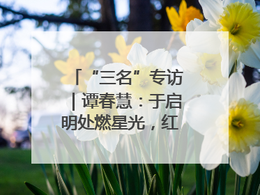 “三名”专访｜谭春慧：于启明处燃星光，红烛影中话育人