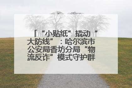 “小贴纸”撬动“大防线”：哈尔滨市公安局香坊分局“物流反诈”模式守护群众“钱袋子”