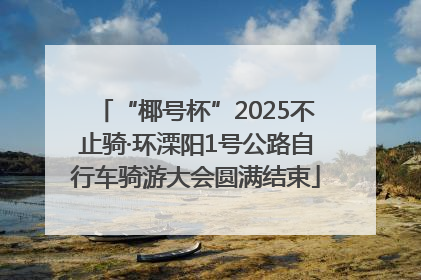 “椰号杯”2025不止骑·环溧阳1号公路自行车骑游大会圆满结束