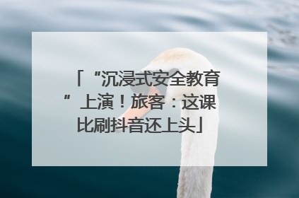 “沉浸式安全教育”上演！旅客：这课比刷抖音还上头