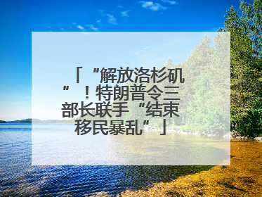 “解放洛杉矶”！特朗普令三部长联手“结束移民暴乱”