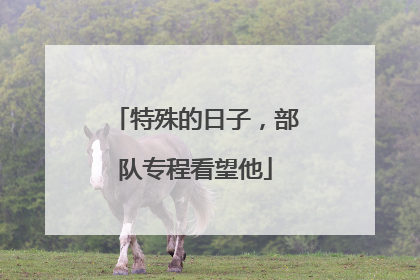 特殊的日子，部队专程看望他
