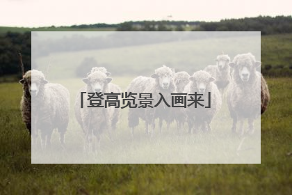 登高览景入画来