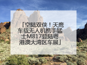 空陆双侠！天鹰车载无人机携手猛士M817登陆粤港澳大湾区车展