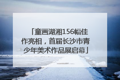 童画湖湘156幅佳作亮相，首届长沙市青少年美术作品展启幕