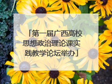 第一届广西高校思想政治理论课实践教学论坛举办