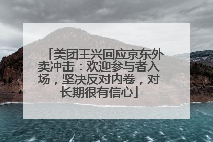 美团王兴回应京东外卖冲击：欢迎参与者入场，坚决反对内卷，对长期很有信心