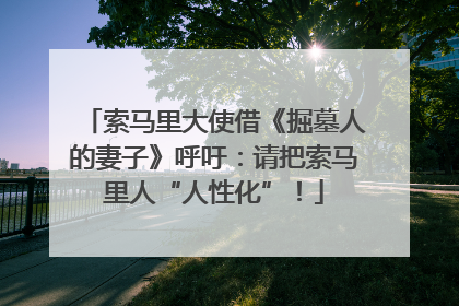 索马里大使借《掘墓人的妻子》呼吁：请把索马里人“人性化”！
