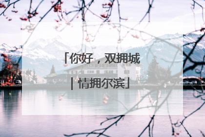 你好，双拥城｜情拥尔滨