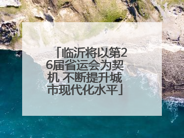 临沂将以第26届省运会为契机 不断提升城市现代化水平