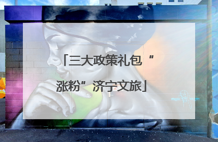 三大政策礼包“涨粉”济宁文旅