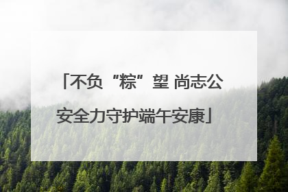不负“粽”望 尚志公安全力守护端午安康