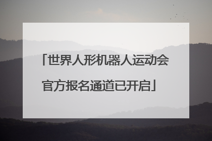 世界人形机器人运动会官方报名通道已开启