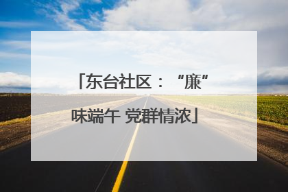 东台社区：“廉”味端午 党群情浓