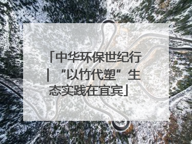 中华环保世纪行｜“以竹代塑”生态实践在宜宾