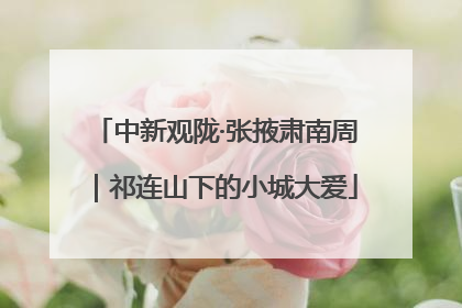 中新观陇·张掖肃南周｜祁连山下的小城大爱