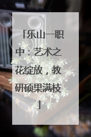 乐山一职中：艺术之花绽放，教研硕果满枝