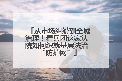 从市场纠纷到全域治理！看兵团这家法院如何织就基层法治 “防护网”