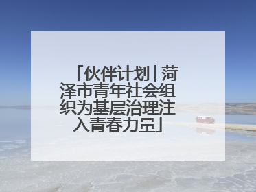 伙伴计划│菏泽市青年社会组织为基层治理注入青春力量