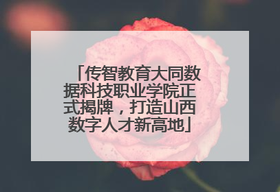 传智教育大同数据科技职业学院正式揭牌，打造山西数字人才新高地