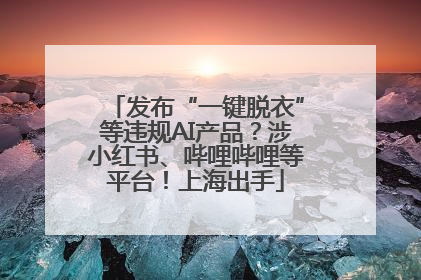 发布“一键脱衣”等违规AI产品？涉小红书、哔哩哔哩等平台！上海出手