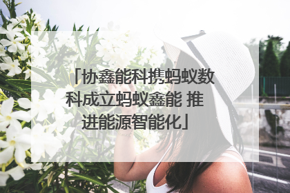 协鑫能科携蚂蚁数科成立蚂蚁鑫能 推进能源智能化