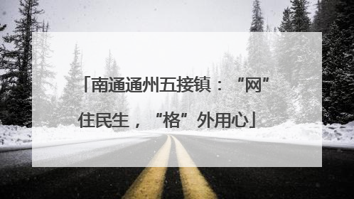 南通通州五接镇：“网”住民生，“格”外用心