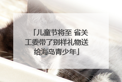 儿童节将至 省关工委带了别样礼物送给海岛青少年