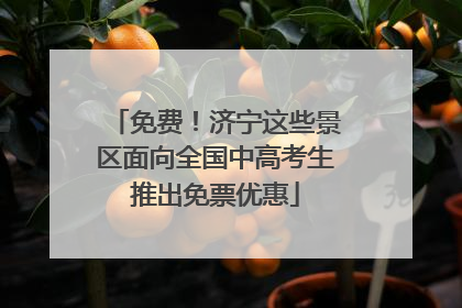 免费！济宁这些景区面向全国中高考生推出免票优惠