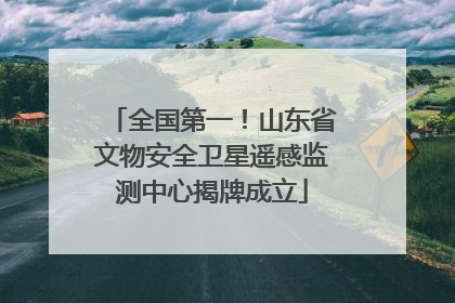 全国第一！山东省文物安全卫星遥感监测中心揭牌成立