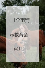 全市警示教育会召开