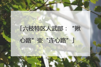 六枝特区人武部：“揪心路”变“连心路”