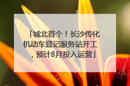 城北首个！长沙传化机动车登记服务站开工，预计8月投入运营