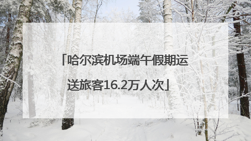 哈尔滨机场端午假期运送旅客16.2万人次