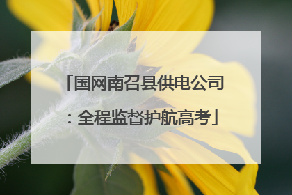 国网南召县供电公司：全程监督护航高考