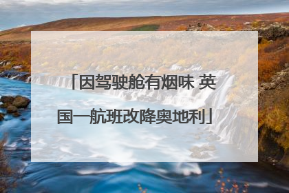 因驾驶舱有烟味 英国一航班改降奥地利