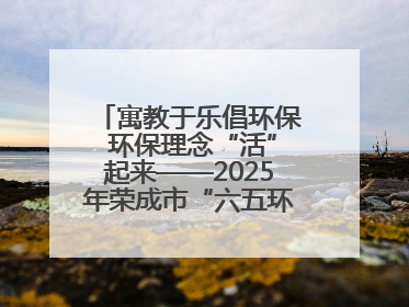 寓教于乐倡环保 环保理念“活”起来——2025年荣成市“六五环境日”宣传活动圆满举行