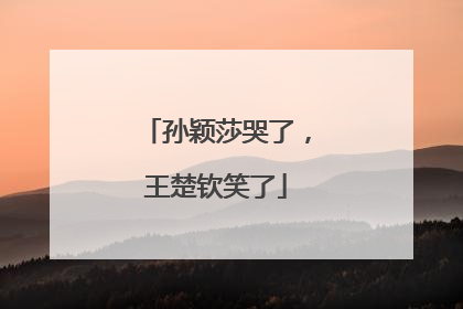 孙颖莎哭了，王楚钦笑了