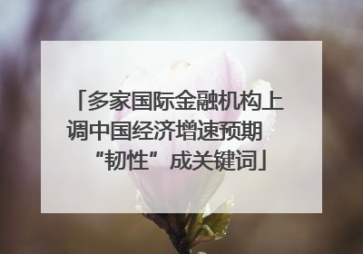 多家国际金融机构上调中国经济增速预期 “韧性”成关键词