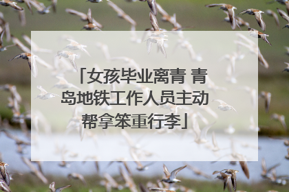 女孩毕业离青 青岛地铁工作人员主动帮拿笨重行李