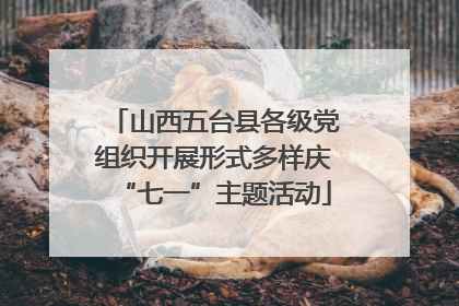 山西五台县各级党组织开展形式多样庆“七一”主题活动