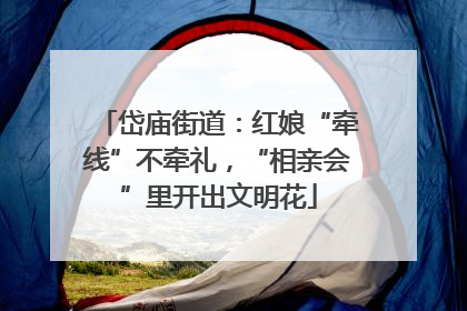 岱庙街道：红娘“牵线”不牵礼，“相亲会”里开出文明花