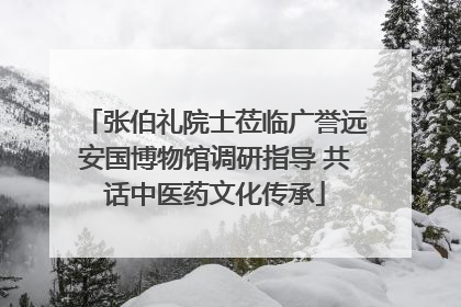 张伯礼院士莅临广誉远安国博物馆调研指导 共话中医药文化传承