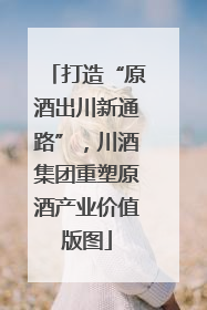 打造“原酒出川新通路”，川酒集团重塑原酒产业价值版图