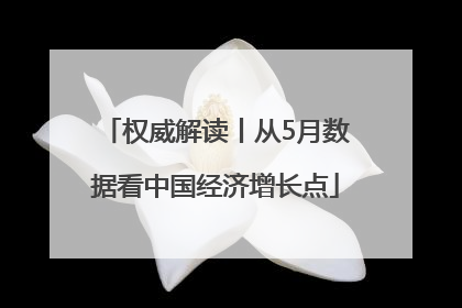 权威解读丨从5月数据看中国经济增长点