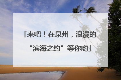 来吧！在泉州，浪漫的“滨海之约”等你哟